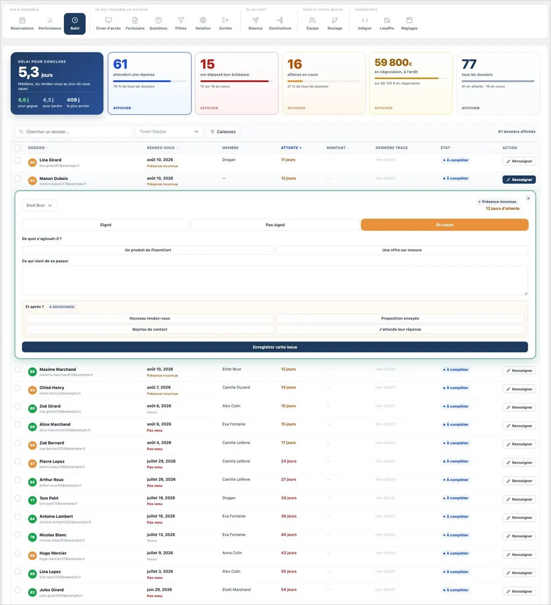 Renseigner une issue
