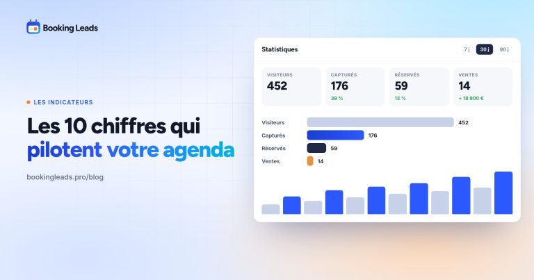 Les 10 chiffres à surveiller sur votre agenda de réservation · Booking Leads, le plugin en situation
