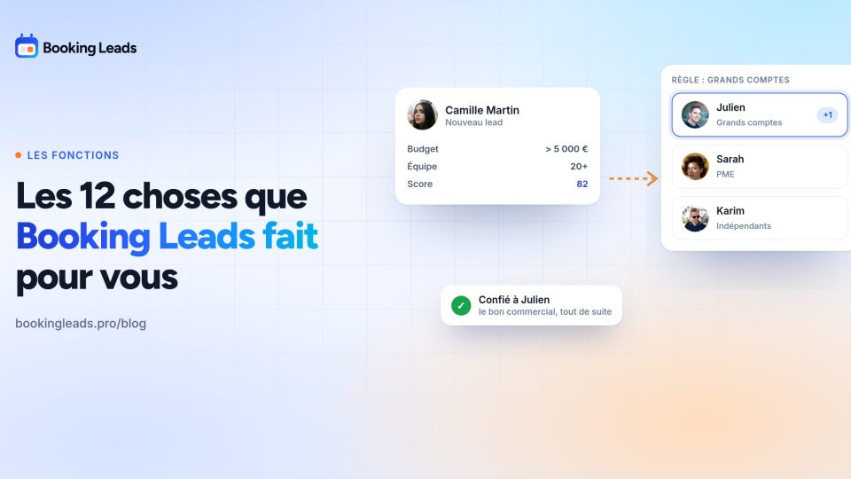 Les 12 choses que Booking Leads fait, et que votre agenda ne fait pas