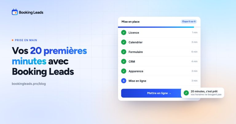 Vos 20 premières minutes avec Booking Leads · Booking Leads, le plugin en situation